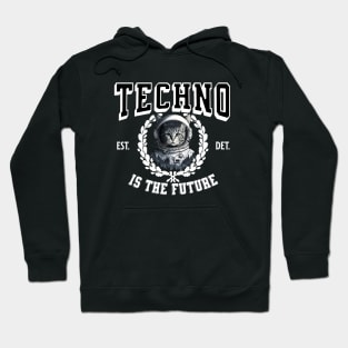 TECHNO - Is The Future (white) Hoodie